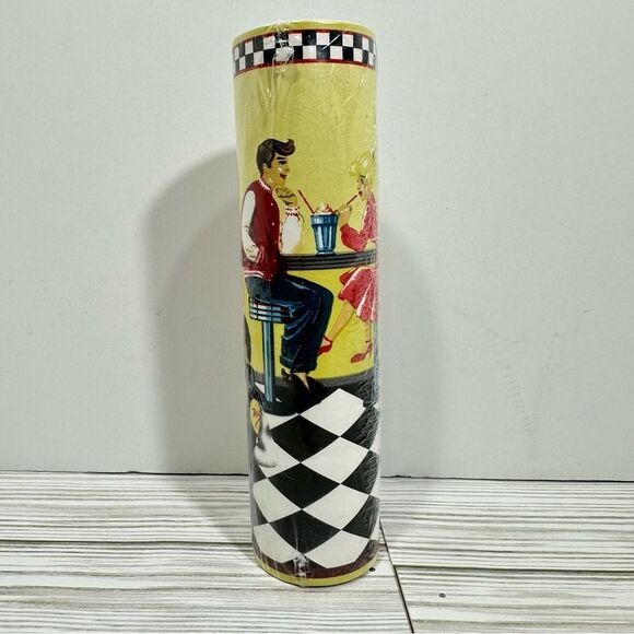HAPPY DAYS EXCELL RETRO PREPASTED WASHABLE STRIPABLE WALLPAPER BORDER NWT - Picture 1 of 7